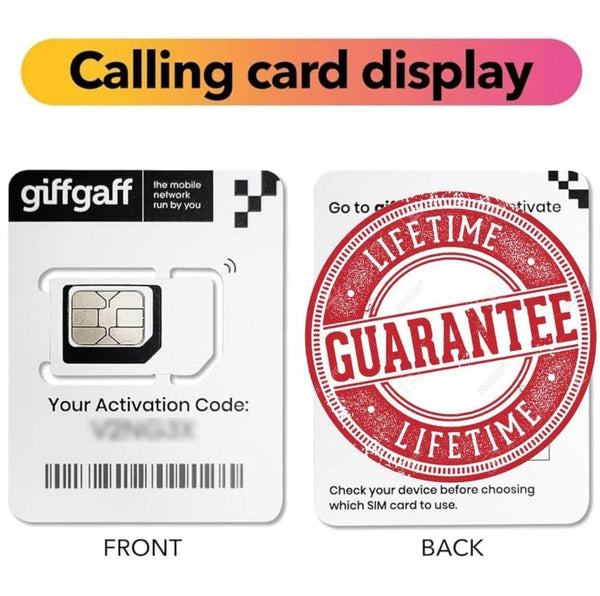 UK SIM CARD GIFFGAFF SIM CARD 2024